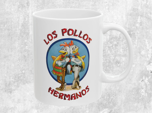 Los Pollos Hermanos Coffee Cup - Breaking Bad Inspired Mug - 11 or 15 ounce Options