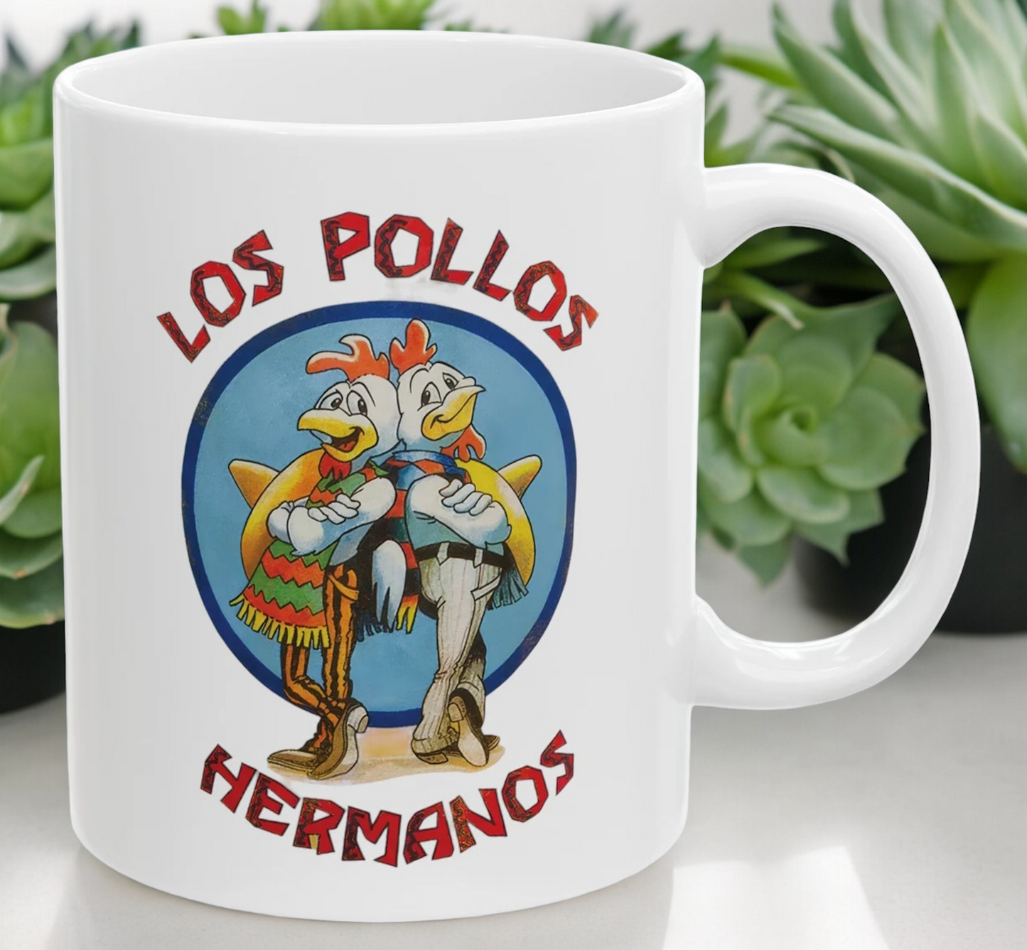 Los Pollos Hermanos Coffee Cup - Breaking Bad Inspired Mug - 11 or 15 ounce Options