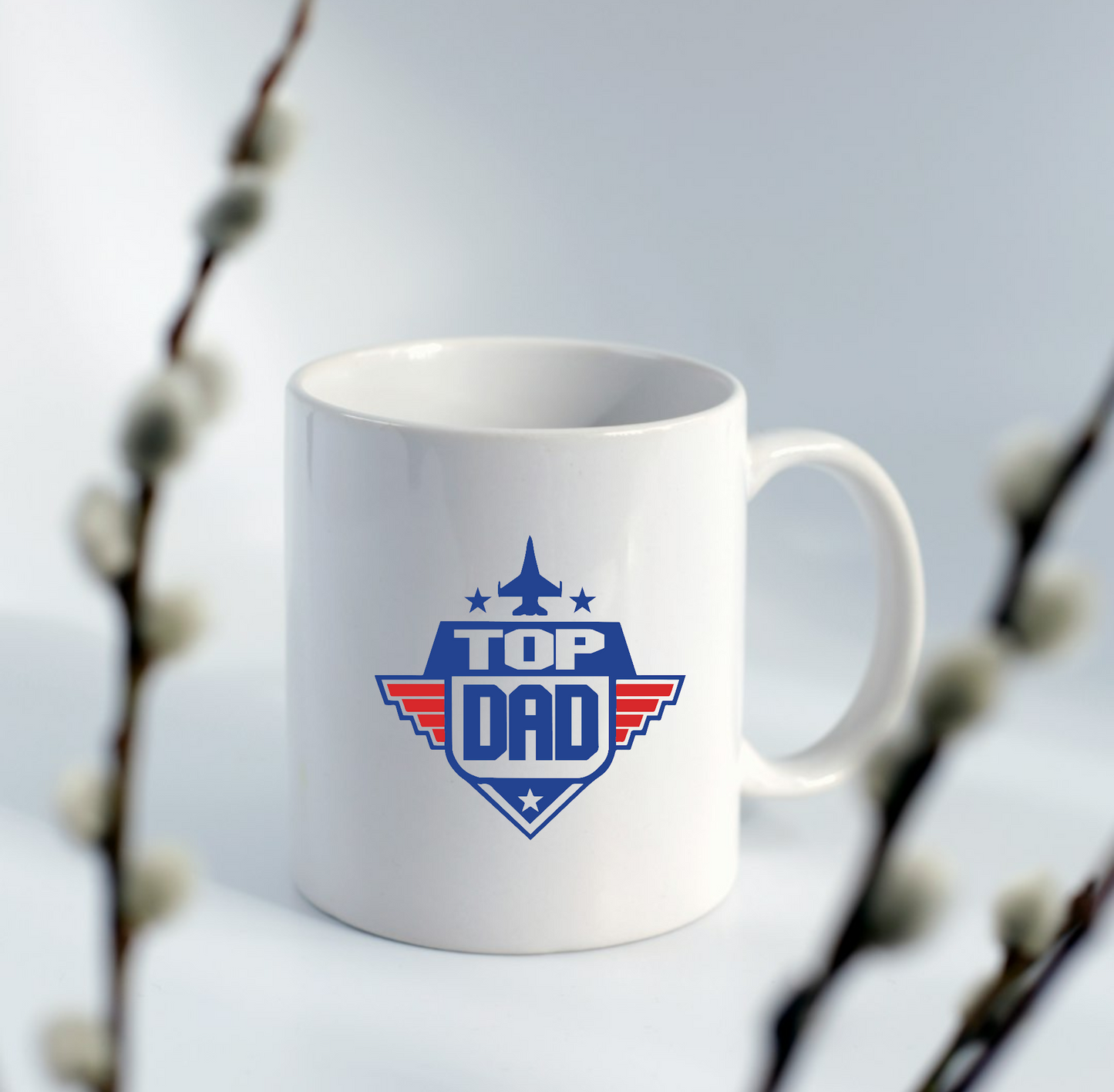 Top Dad Coffee Mug. Great Father's Day Gift For Dad. 11 Or 15 Ounce Coffee Mug.